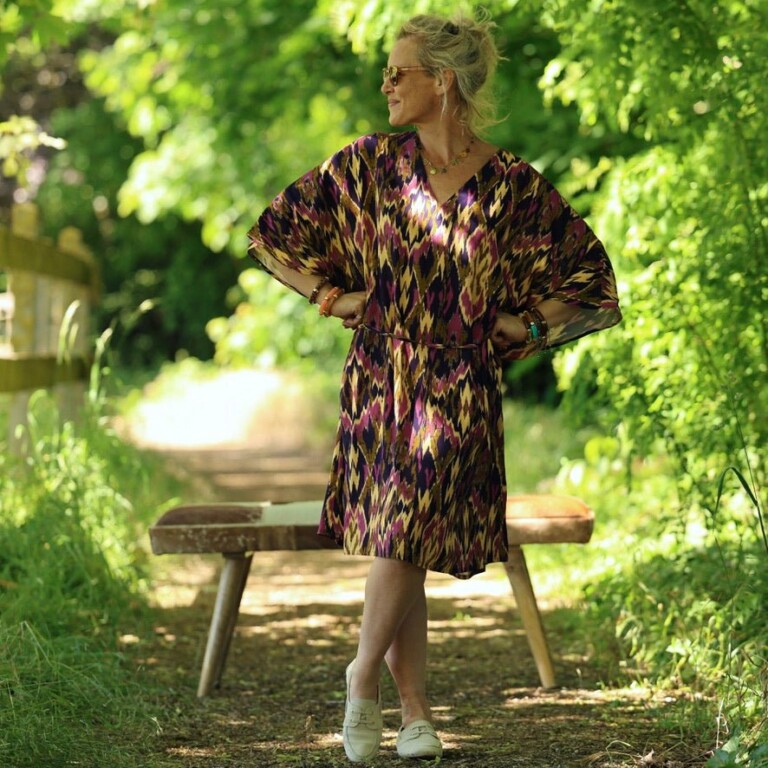 robe joanne viscose ikat 1394096 Quintessence - Robe Joanne — Viscose ikat – Taille unique