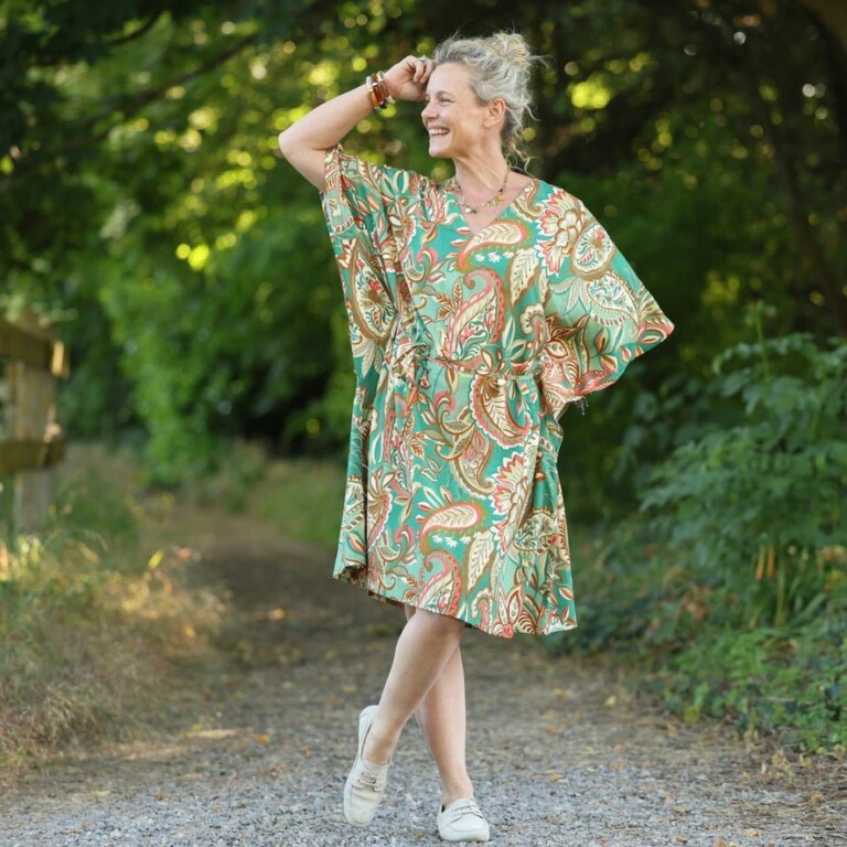 robe joanne viscose vert lumiere 5173265 Quintessence - Robe Joanne — Viscose vert lumière – Taille unique
