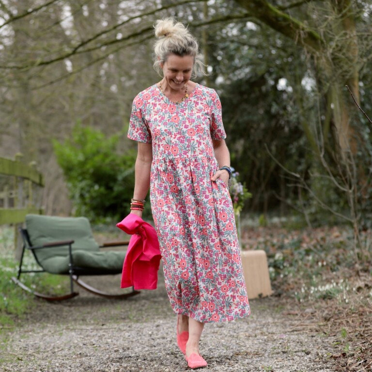 robe juliette coton capucine corail 4226514 Meta SS25 - Robe Juliette - Coton Capucine corail – S