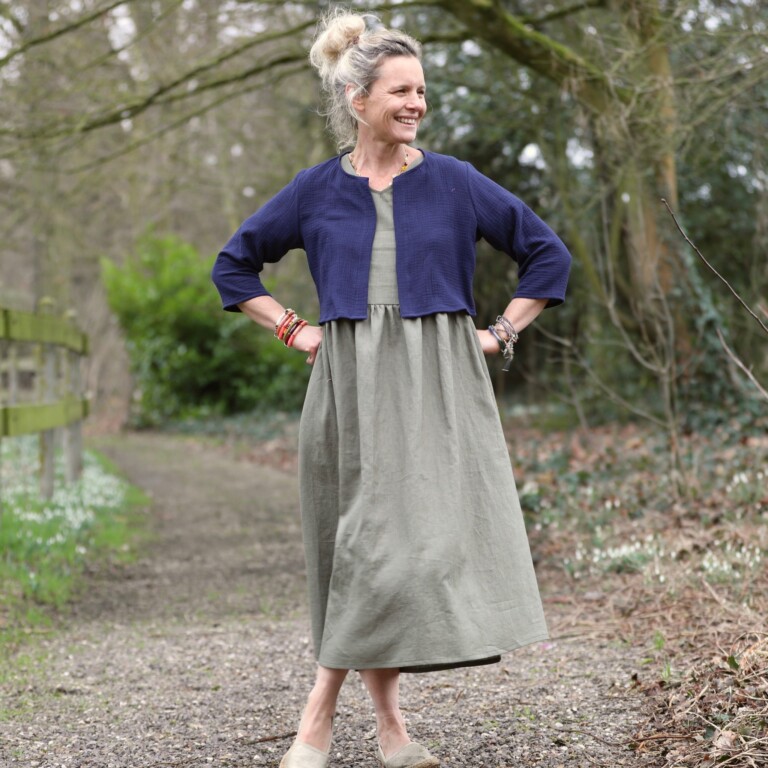 Meta SS25 - Robe Juliette - lin kaki – XXL