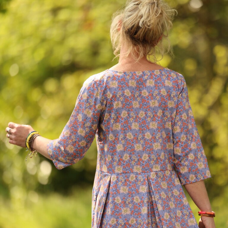 Quintessence - Robe Louisa manches 3/4 – Coton matin provençal – XXL