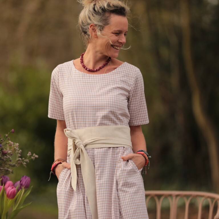 Meta SS25 - Robe Louisa - Vichy ficelle – XXL