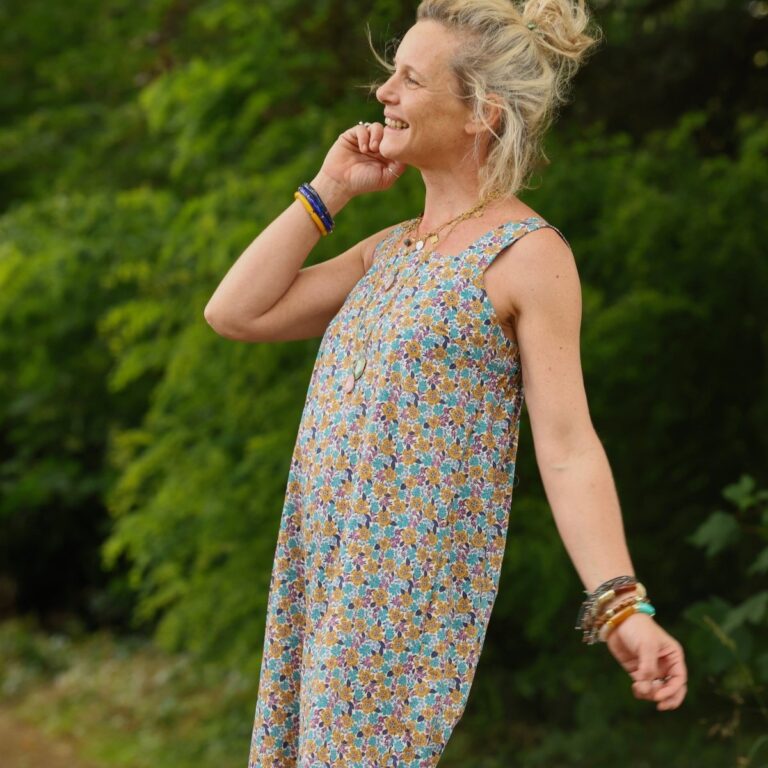Quintessence - Robe Sybille — Coton lavé Jardin d'Augustine – XXL