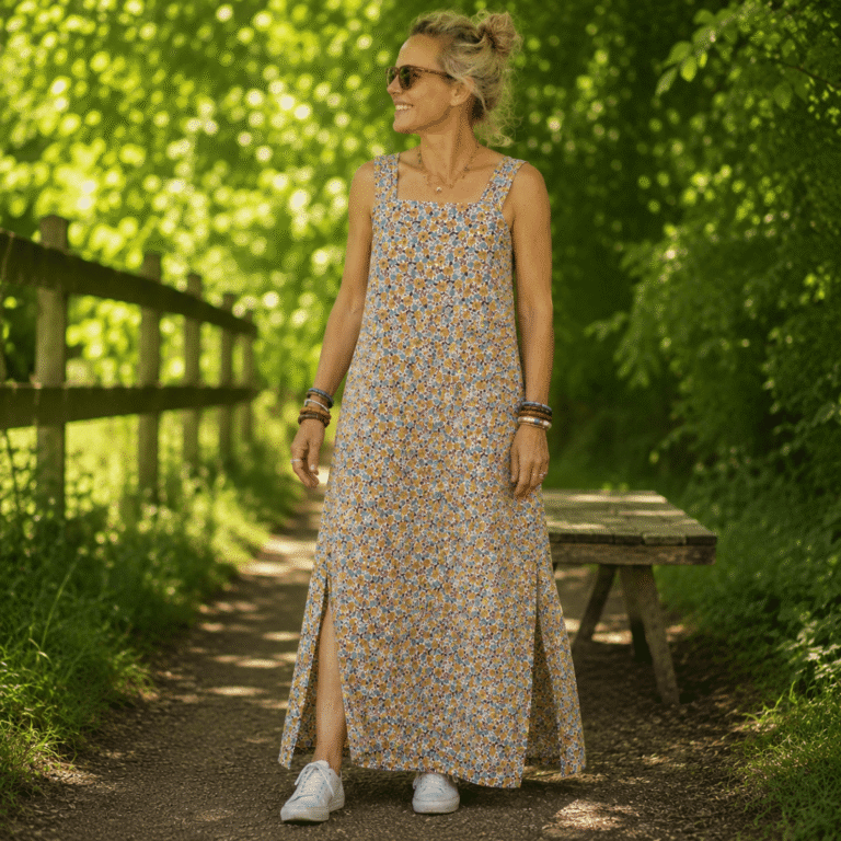 Quintessence - Robe Sybille — Coton lavé Jardin d'Augustine – XXL