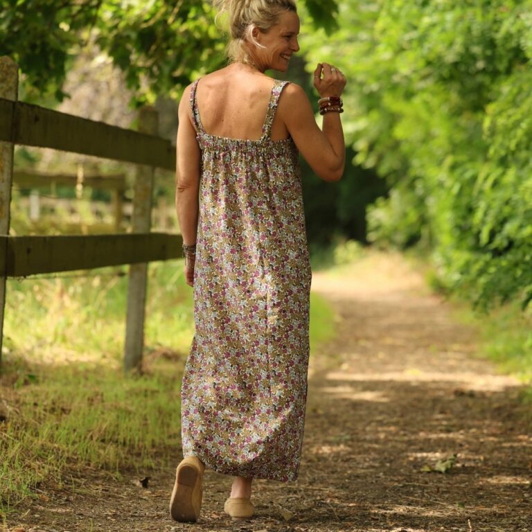 Quintessence - Robe Sybille — Coton lavé Jardin de Joséphine – XXL