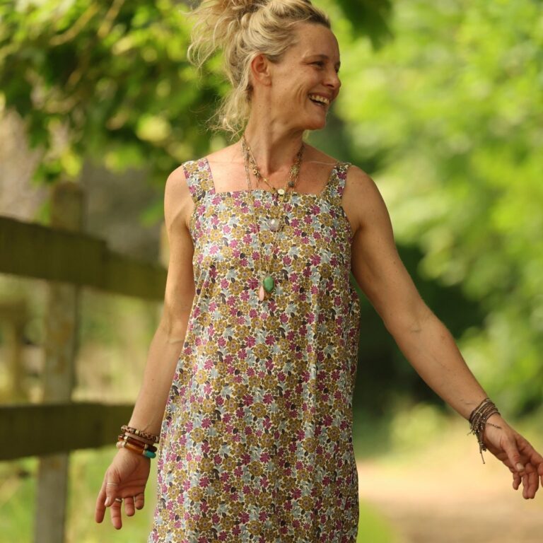 Quintessence - Robe Sybille — Coton lavé Jardin de Joséphine – XXL