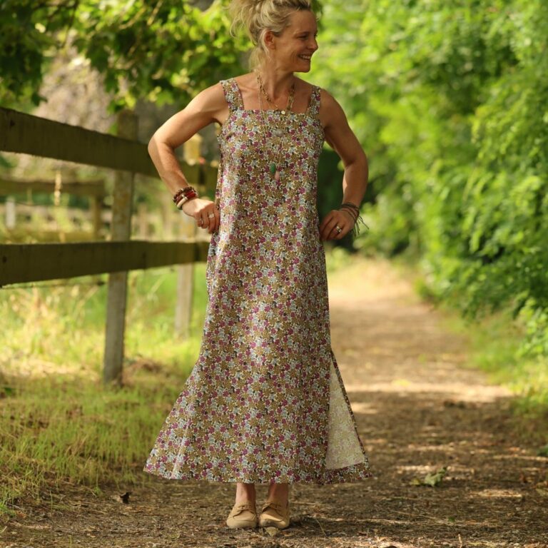Quintessence - Robe Sybille — Coton lavé Jardin de Joséphine – XXL