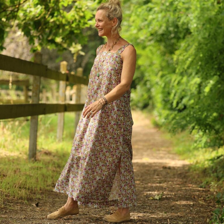 Quintessence - Robe Sybille — Coton lavé Jardin de Joséphine – XXL
