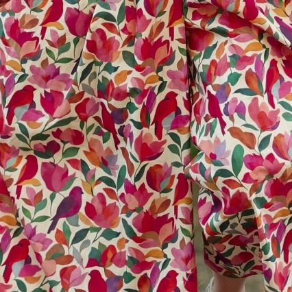 Quintessence - Robe Sybille — Coton lavé jardin secret – XXL