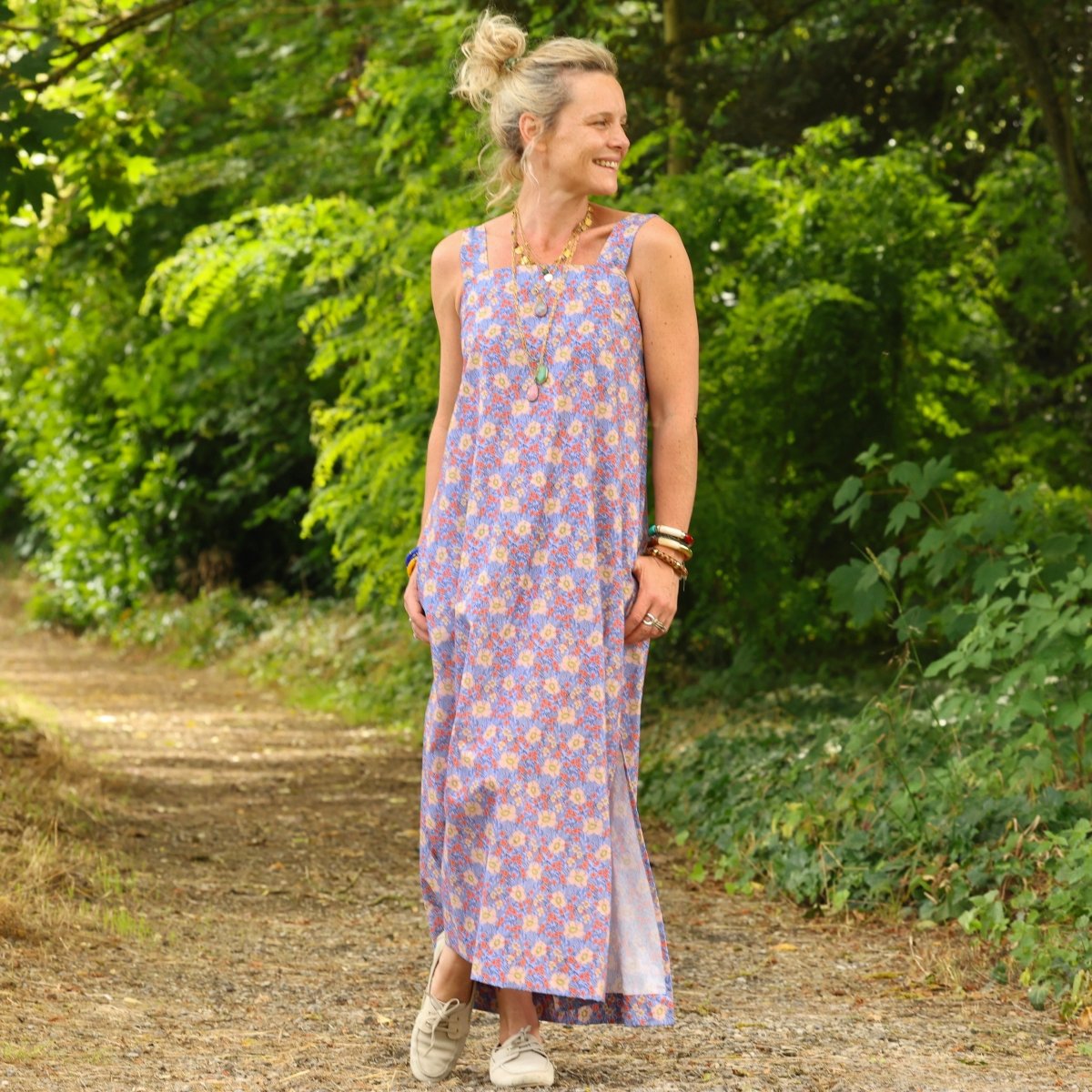 Quintessence - Robe Sybille — Coton lavé Matin provençal