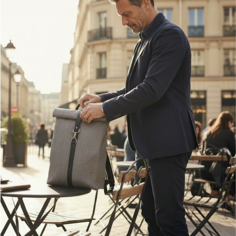 Saint-Lazare - Sac à dos Made in France - Jack gris souris