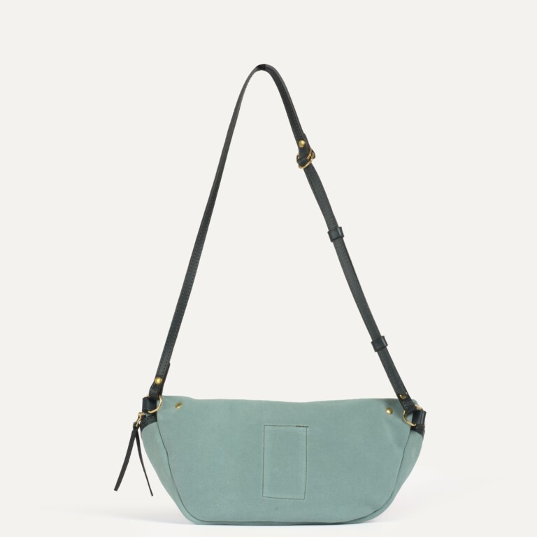 Bleu De Chauffe - Sac banane Bea / Cuir Velours - Vert jade