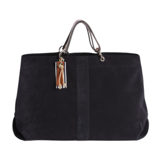 TUSSOR - Canotage Large Cuir Velours Marine