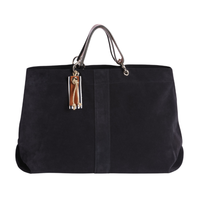 Canotage Large Cuir Velours Marine par la marque TUSSOR TUSSOR - Canotage Large Cuir Velours Marine