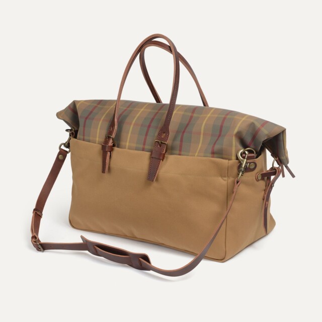 Bleu De Chauffe - Sac de voyage Cabine - Tartan Camel
