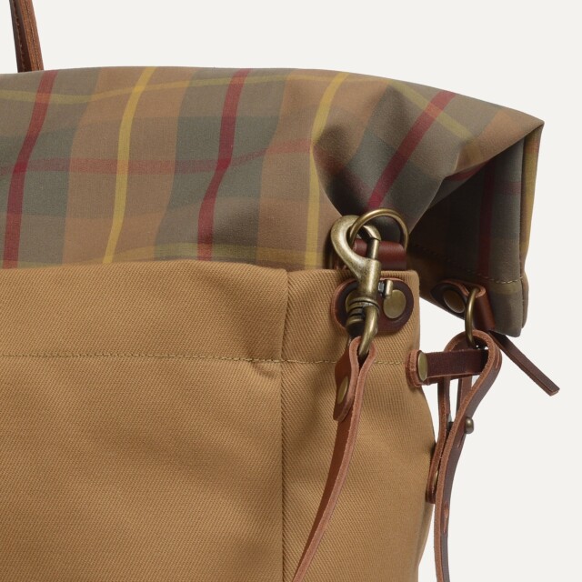 Bleu De Chauffe - Sac de voyage Cabine - Tartan Camel