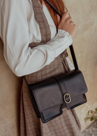 Maison Rottier - Sac en Cuir Noir  Justine