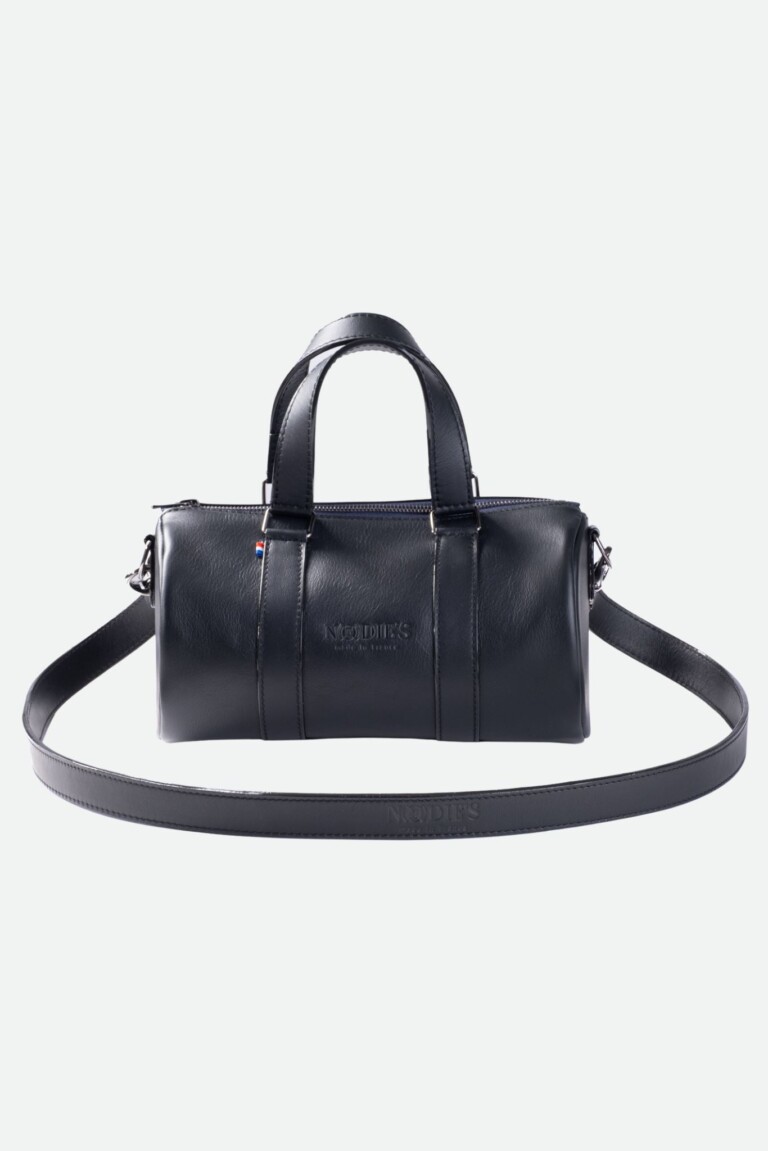 sac bowling femme cuir noir Nodie's - Jim - cuir noir lisse