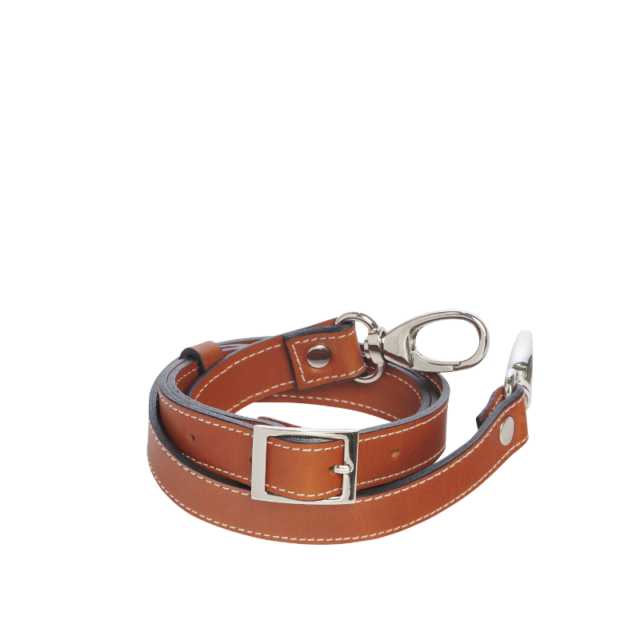 Sangle en cuir gold avec mousquetons par la marque TUSSOR TUSSOR - Sangle en cuir gold avec mousquetons