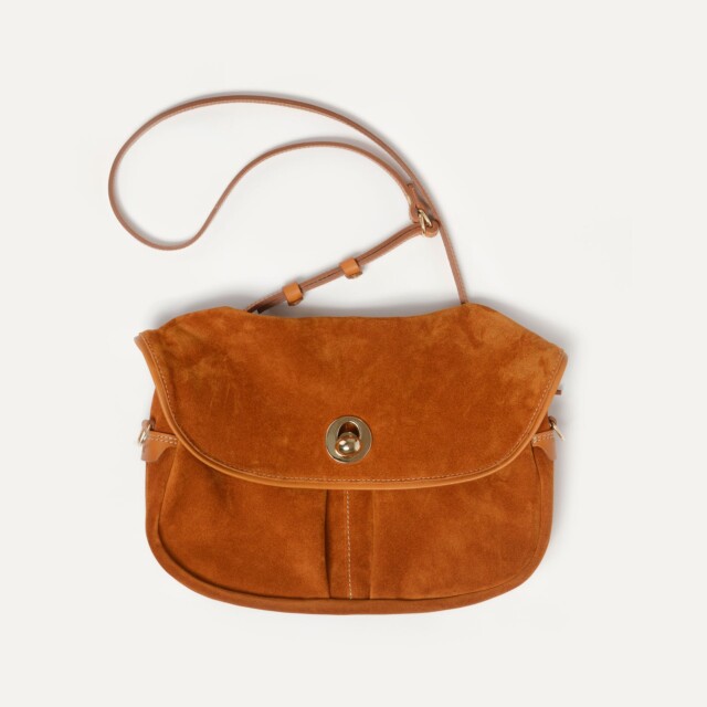 Soft musette S Janice – Ocre par la marque Bleu de Chauffe Bleu de Chauffe - Soft musette S Janice – Ocre