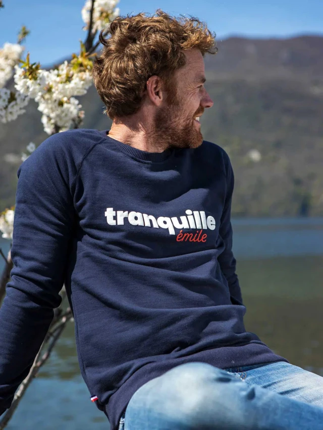 Tranquille Emile.net - Tranquille Emile bleu – L/XL