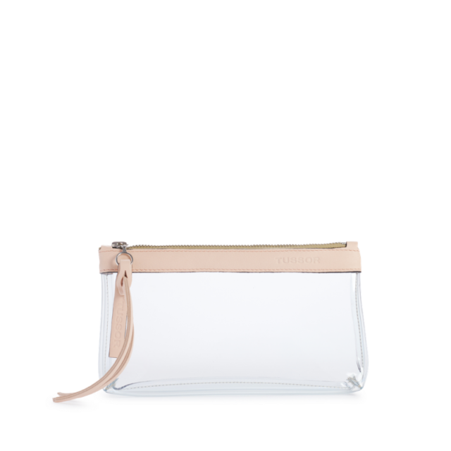 Trousse PVC et cuir Poudré Médium2 par la marque TUSSOR TUSSOR - Trousse PVC et cuir Poudré Médium2