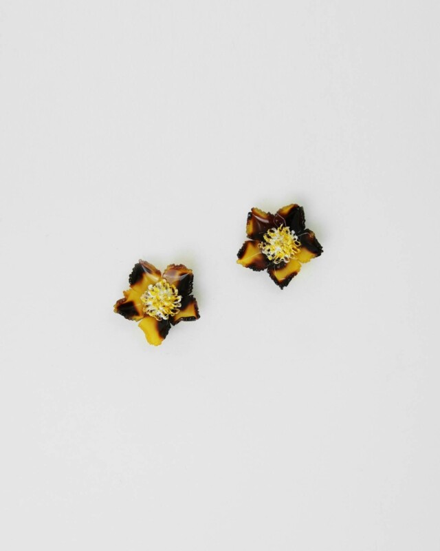 Ciléa Paris - Boucles d'oreilles Tuba - Mini – Vert / Dormeuse (Oreilles percées)