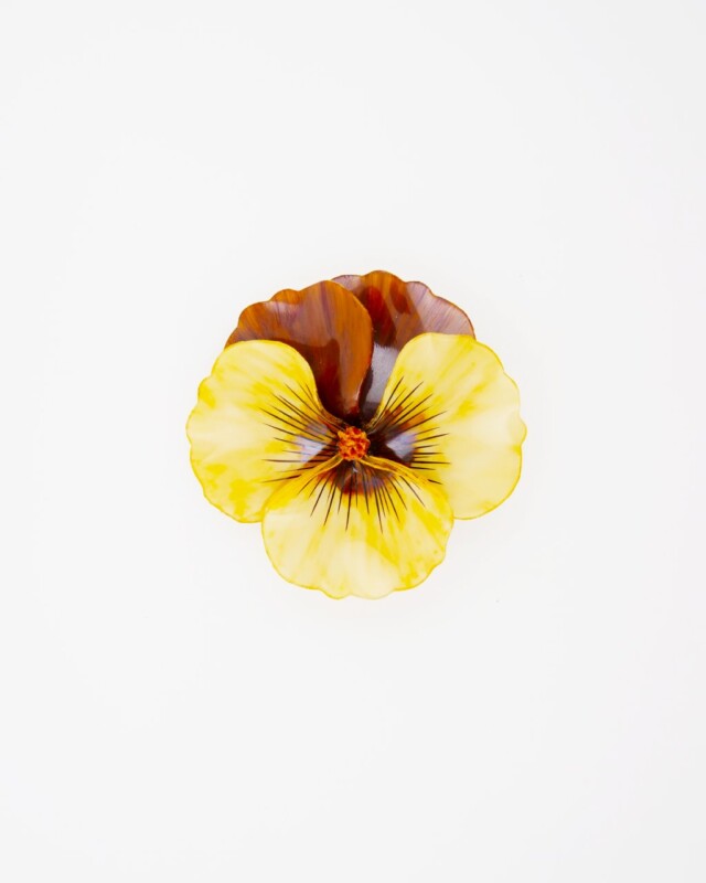 Ciléa Bijoux - Broche Pensée viola – Fuchsia