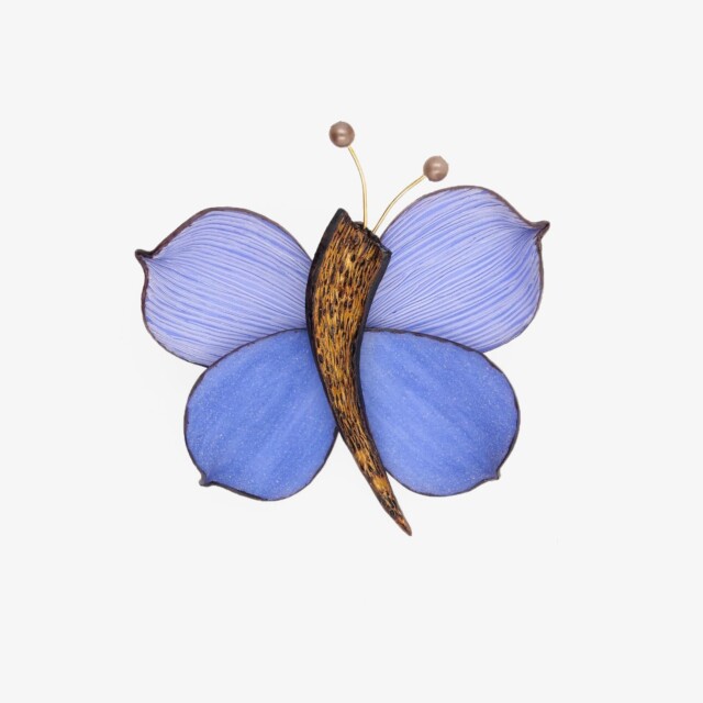 Ciléa Paris - Broche papillon Zora effet velours – Jade