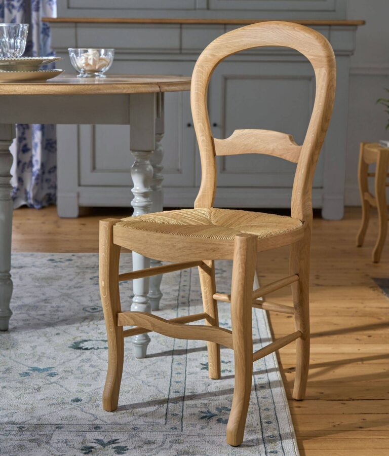CAMIF SIGNATURE - Lot de 2 chaises chêne massif et paille Cléa