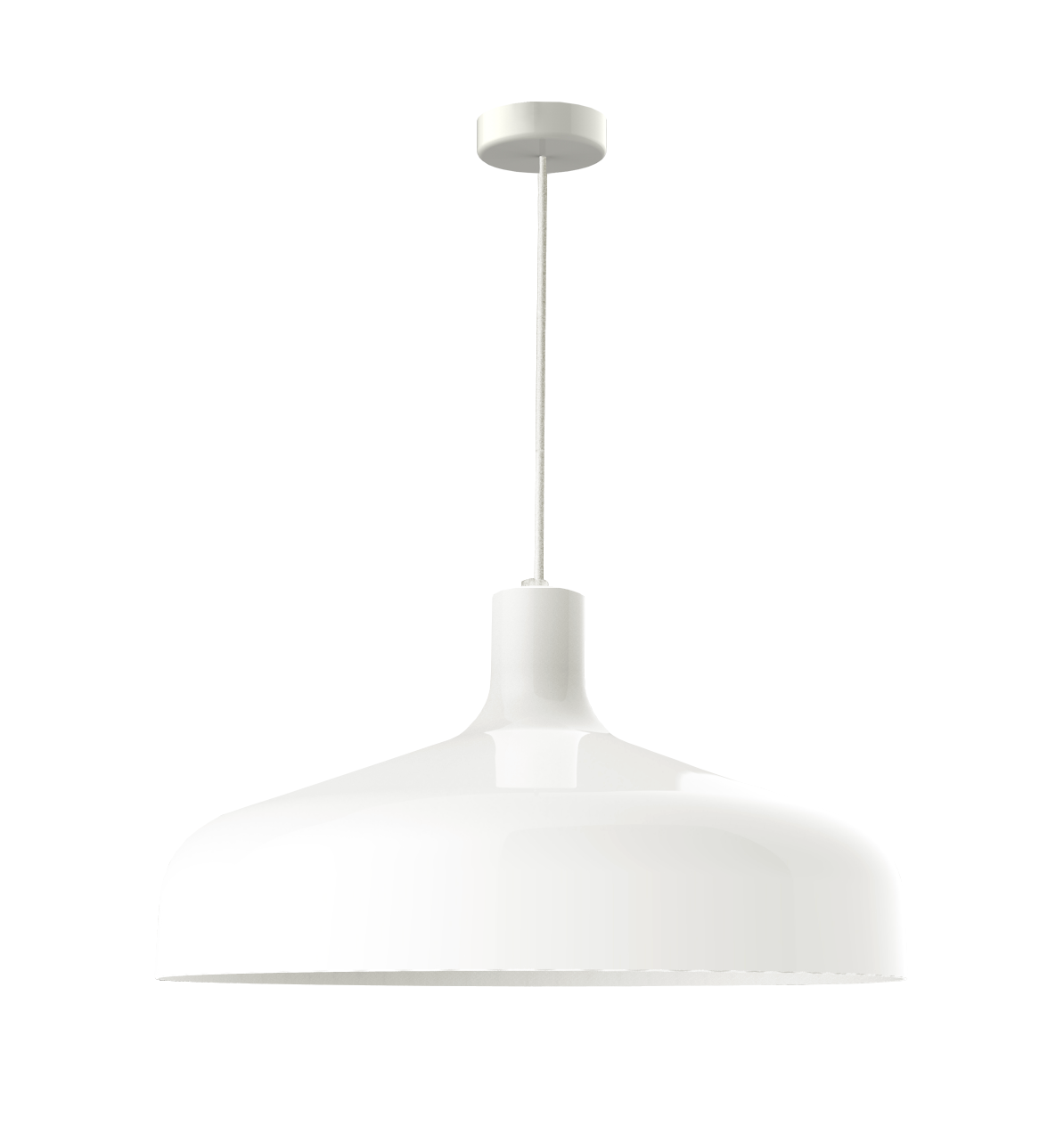 01 de luminaires suspensions et plafonniers blanc metal n n 100359641240 ESSENTIELS PAR CAMIF - Suspension Brasilia - Aluminor