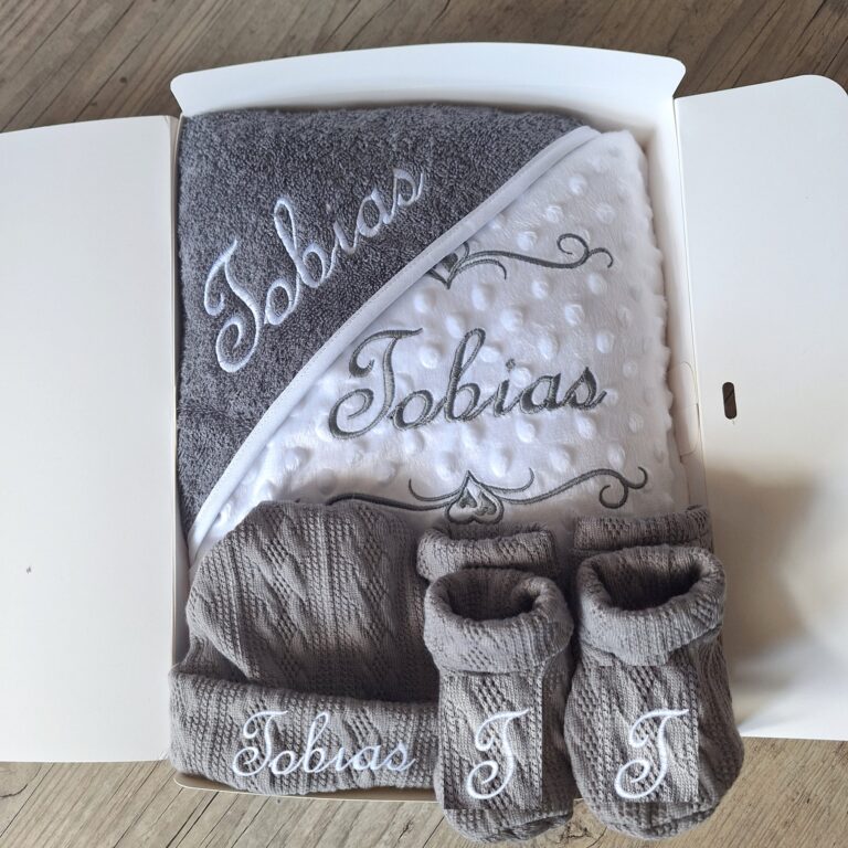La Fabrique A DeDeuh - Coffret Bébé Personnalisé – Sortie de Bain