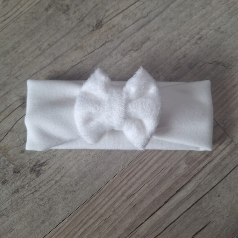 La Fabrique A DeDeuh - Ensemble Prénom Brodé Turban nœud + moufles + bandeau + chaussons assortis en tissu polaire alpine finition fourrure _ Oeko-Tex – 9.12 mois / Turban+moufles