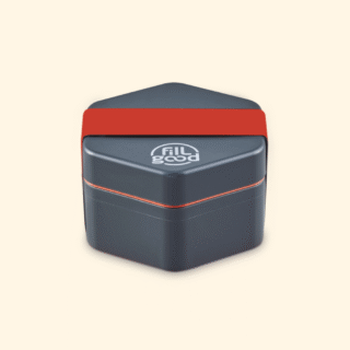 Anotherway - Lunchbox végétale  Rouge Corail