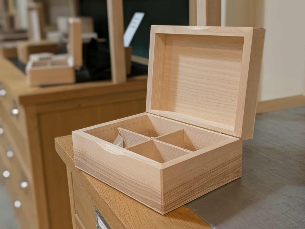 583240453 864235016284497 2641201455249047389 n 1024x769 1 Manufacture Jacquemin - Coffret à thé en frêne - Petit modèle