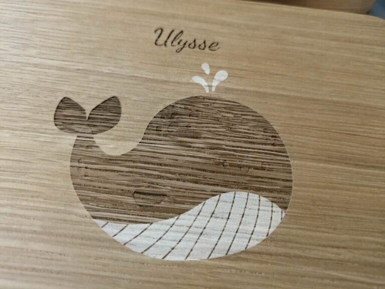 Manufacture Jacquemin - Coffret de naissance en bois personnalisable