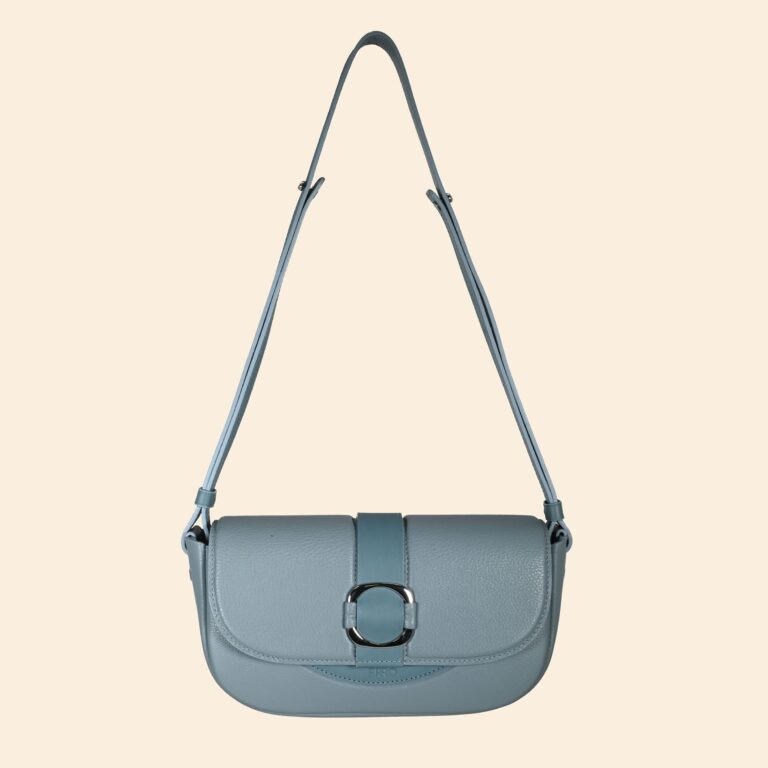 Ainhoa sac femme cuir bleu horizon 1 ERRO - Sellier / Maroquinier - Ainhoa Bleu Horizon