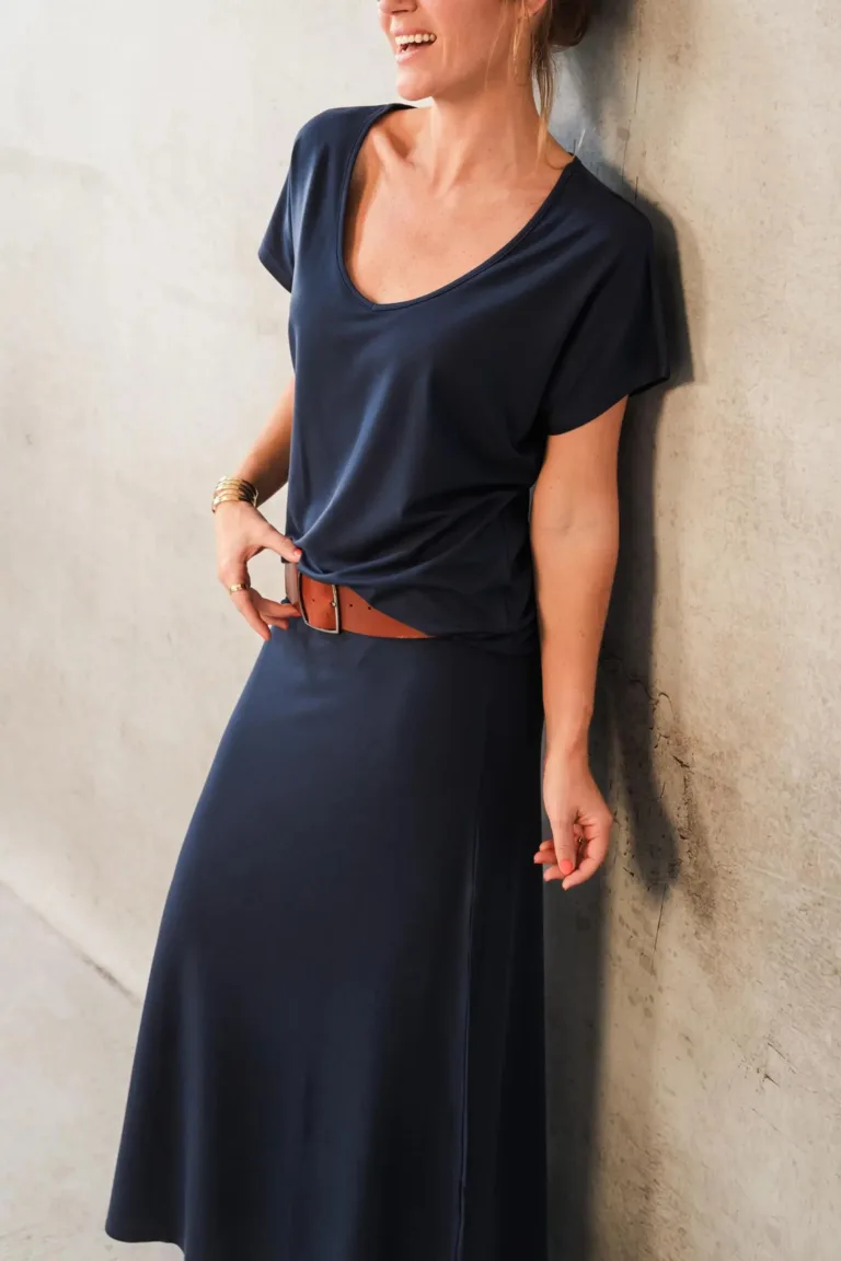 Thelma Rose - Jupe longue fluide Anys – 44 / Kaki