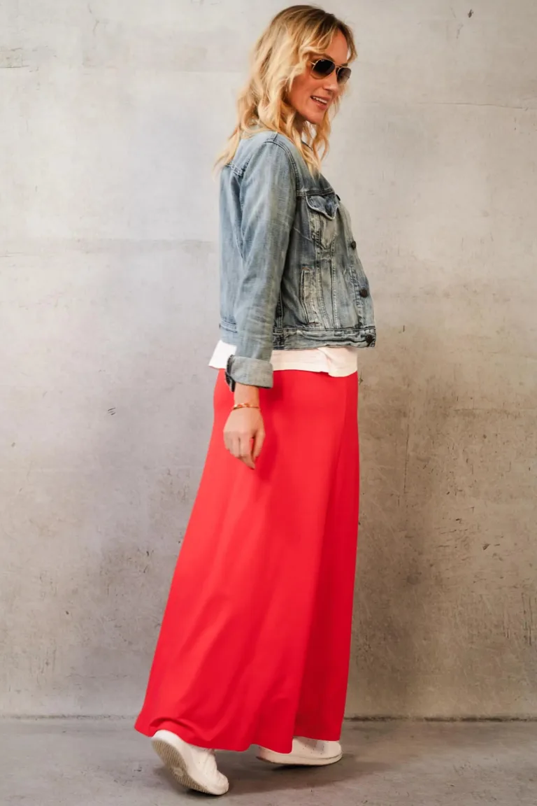 Thelma Rose - Jupe longue fluide Anys – 44 / Kaki