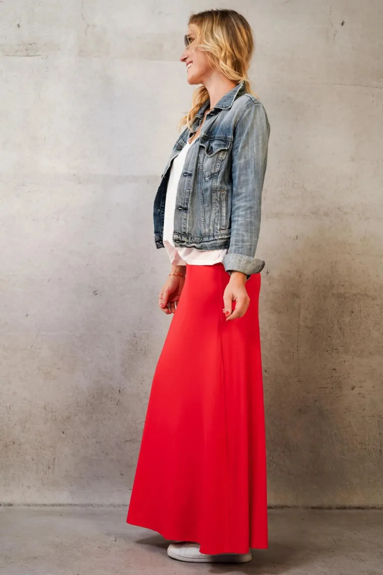 Thelma Rose - Jupe longue fluide Anys – 44 / Kaki