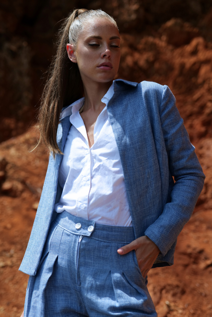 Coulange - Veste Lin et soie B84 – 46