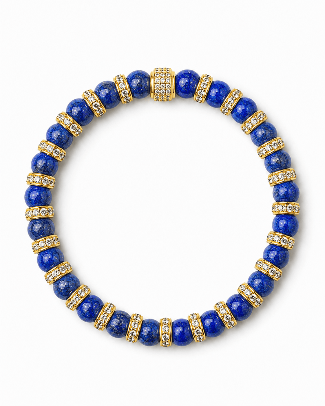 Bracelet Lapis Lazuli femme NEIJE - Bracelet Lapis Lazuli - Les Mille et Une Nuits – L (poignet de 17 à 19 cm)