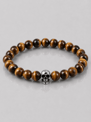 NEIJE - Bracelet Requiem Oeil de Tigre et Argent 925