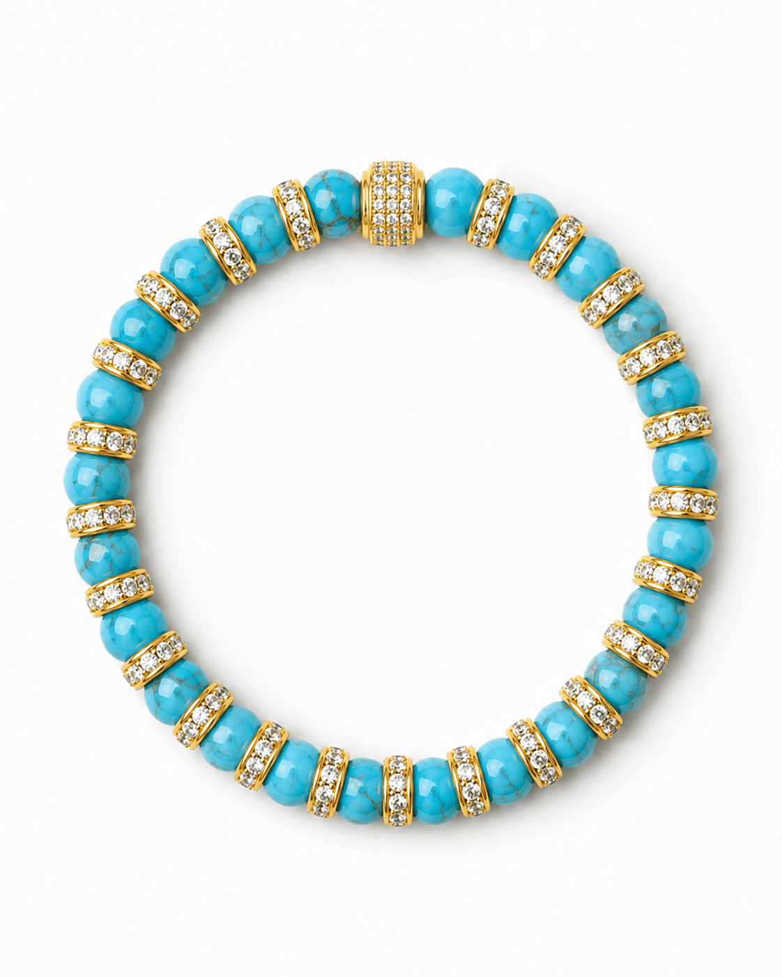 Bracelet Turquoise pour femme NEIJE - Bracelet Turquoise - La Vagabonde – L (poignet de 17 à 19 cm)