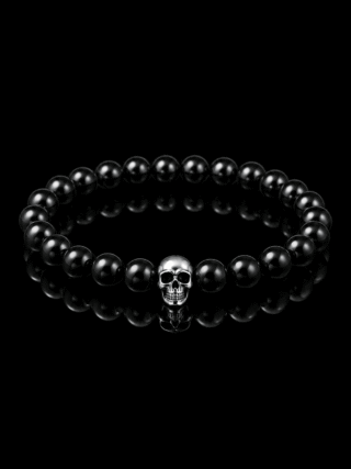 NEIJE - Bracelet Requiem Onyx et Argent 925