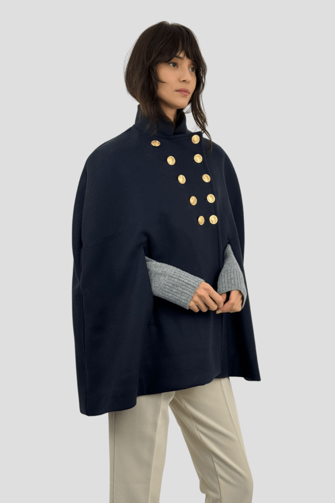 Coulange - Cape officier cachemire B32 – 46