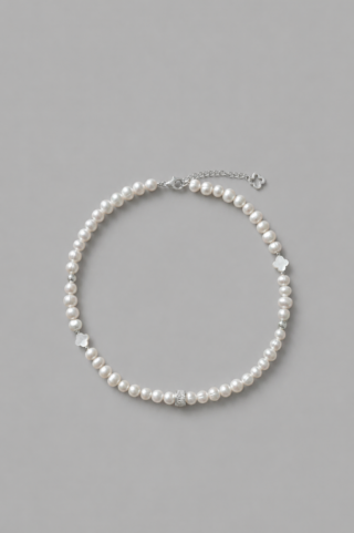 Collier Iconic Perles d’eau douce et Argent 925 par la marque NEIJE NEIJE - Collier Iconic Perles d’eau douce et Argent 925