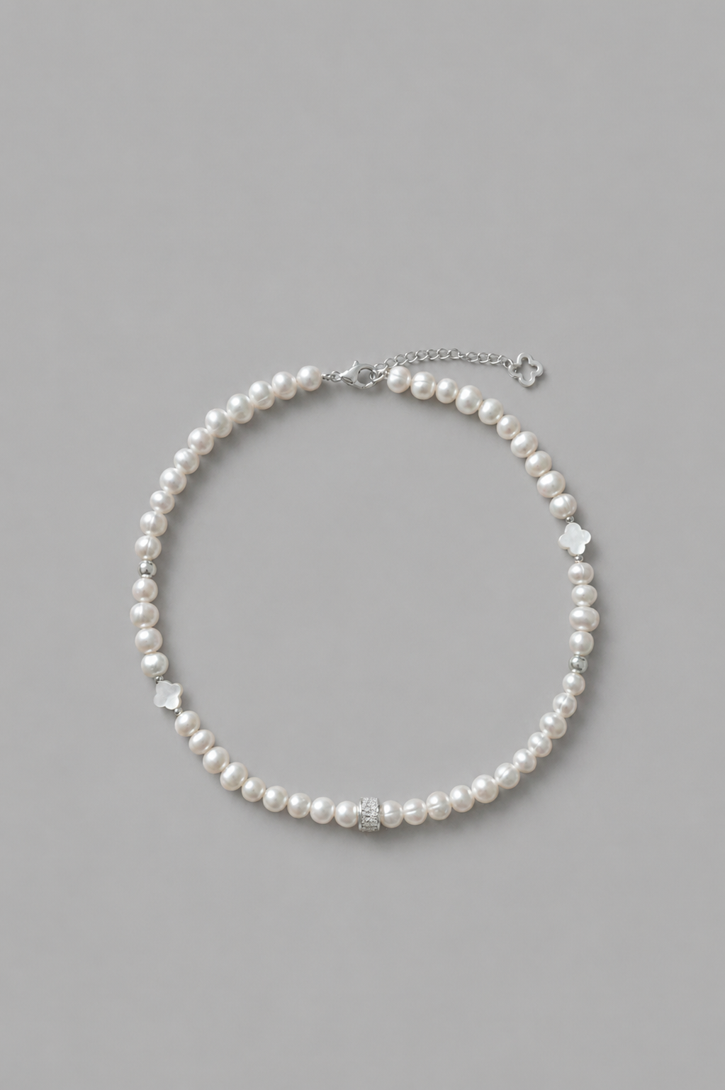 Collier Perle de Culture argent 925 2 NEIJE - Collier Iconic Perles d'eau douce et Argent 925 – 50 cm + extension de 5 cm