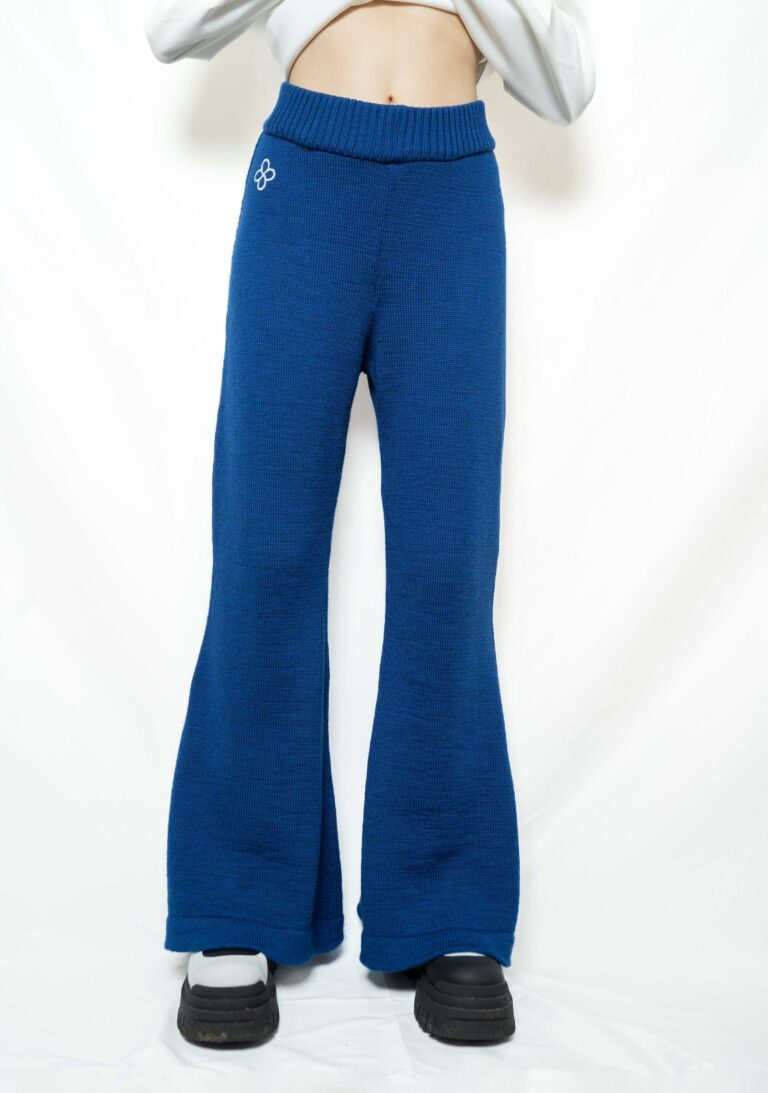 Divine Harmonie - Pantalon Chakra du 3ème Oeil en Laine Mérinos – XL / Indigo
