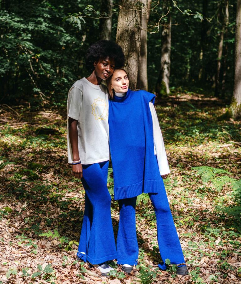 Divine Harmonie - Pantalon Chakra du 3ème Oeil en Laine Mérinos – XL / Indigo